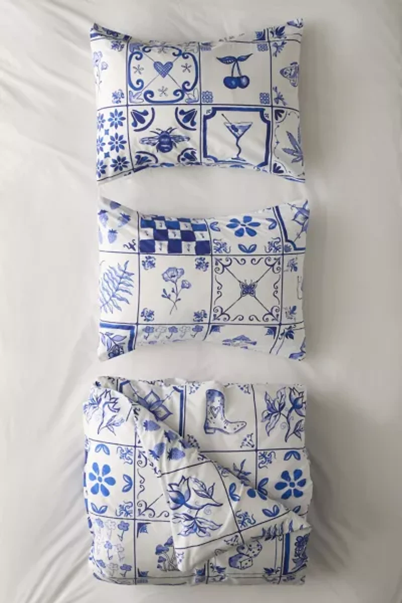 Mariana Tile Duvet Cover Set