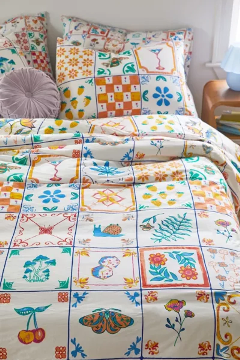Mariana Tile Duvet Cover Set