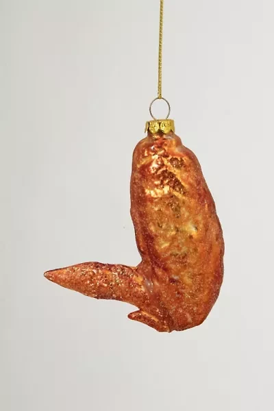 Buffalo Flat Chicken Wing Glass Ornament