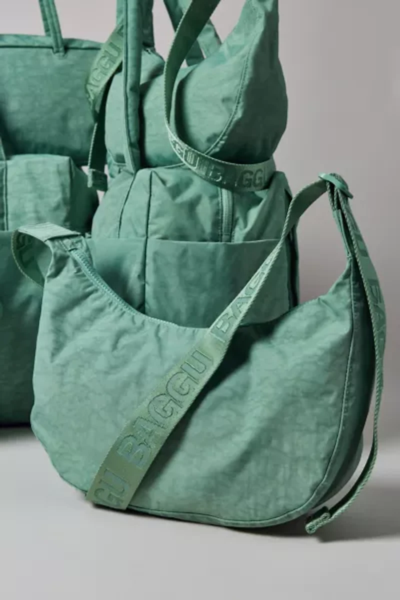 BAGGU Small Recycled Nylon Crescent Bag