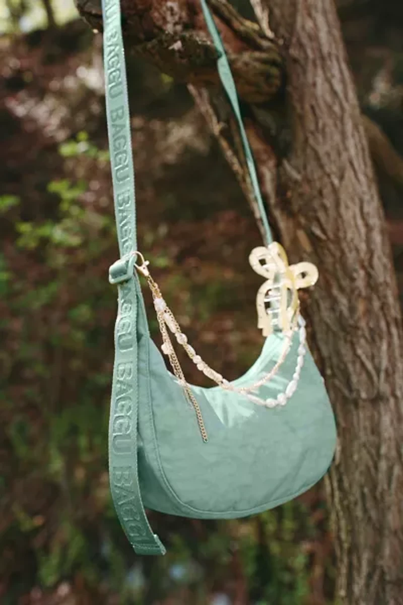 BAGGU Small Recycled Nylon Crescent Bag