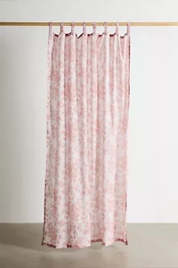Toile Floral Window Panel