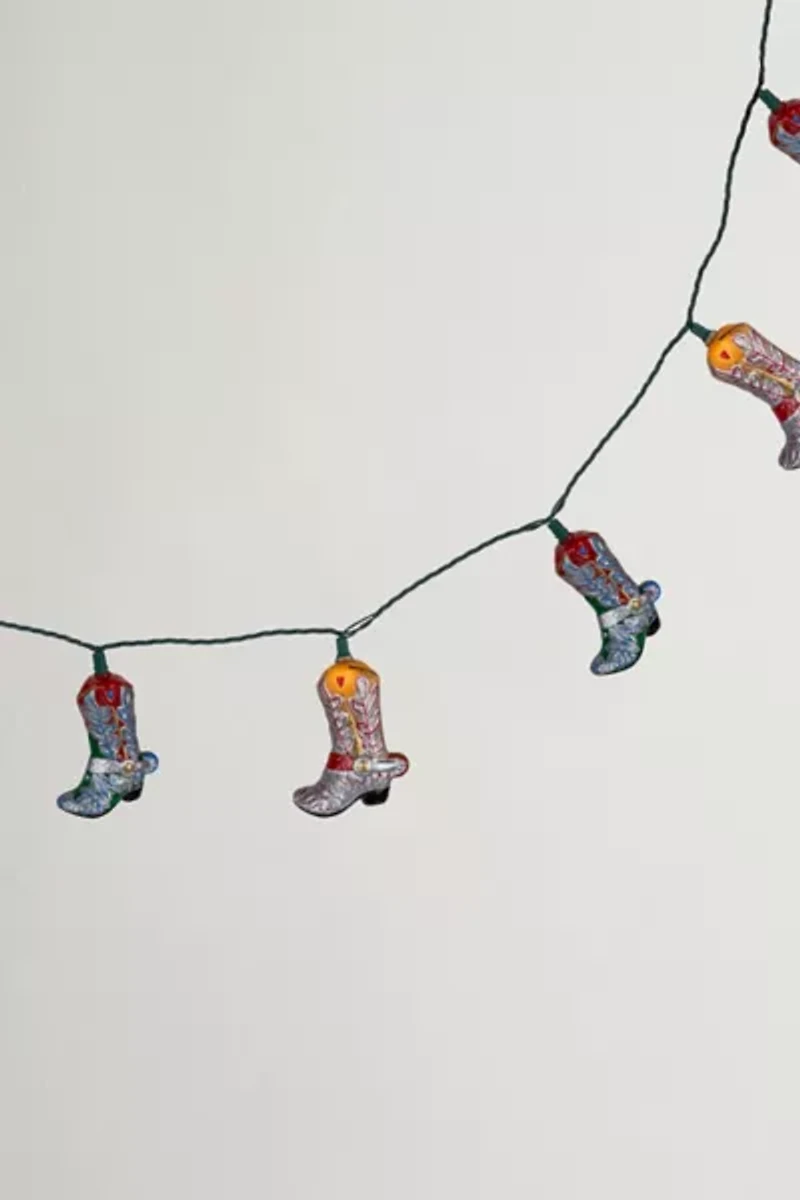 Cowboy Boot 6ft String Lights