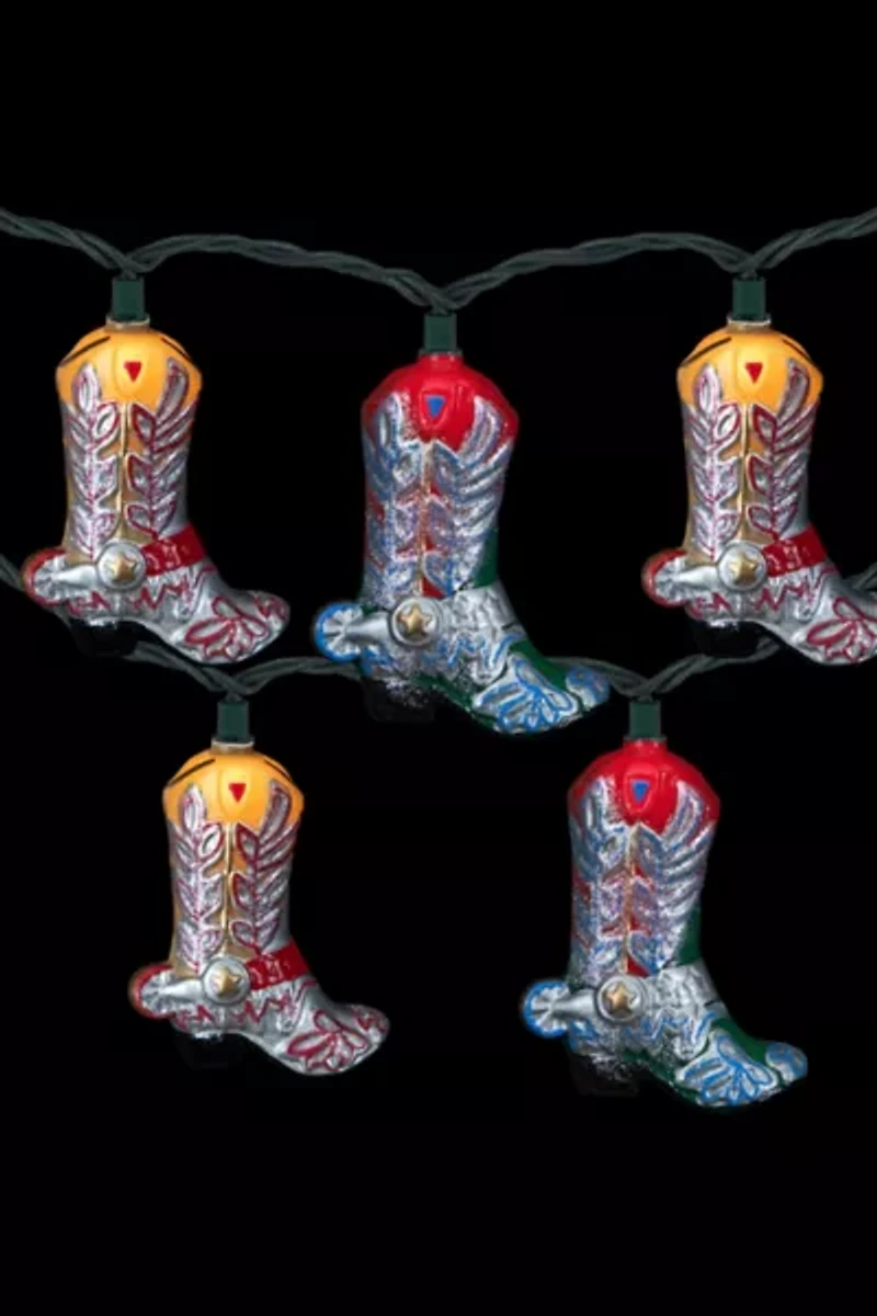 Cowboy Boot 6ft String Lights