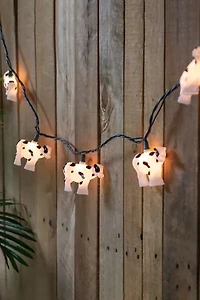 White and Black Cow 6ft String Lights