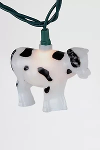 White and Black Cow 6ft String Lights