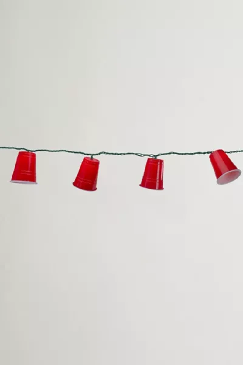 Red Party Cup 6ft String Lights