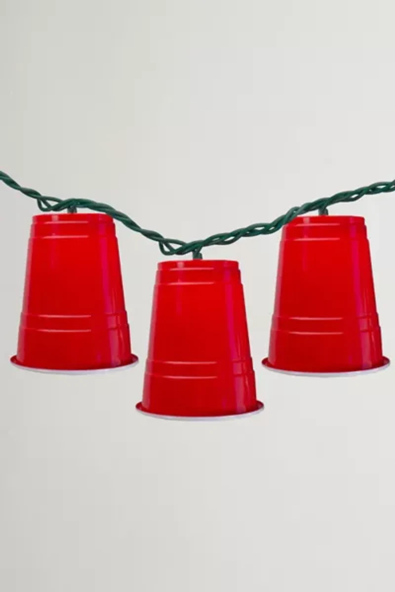 Red Party Cup 6ft String Lights