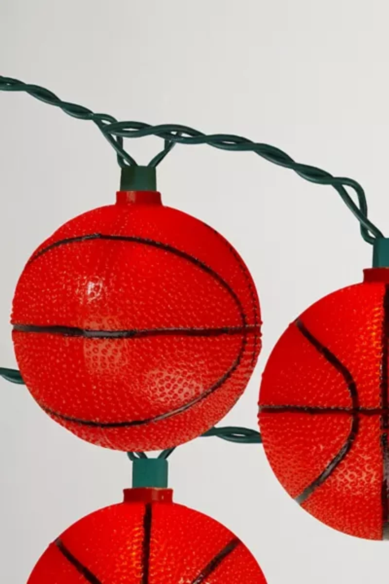 Basketballs 9ft String Lights