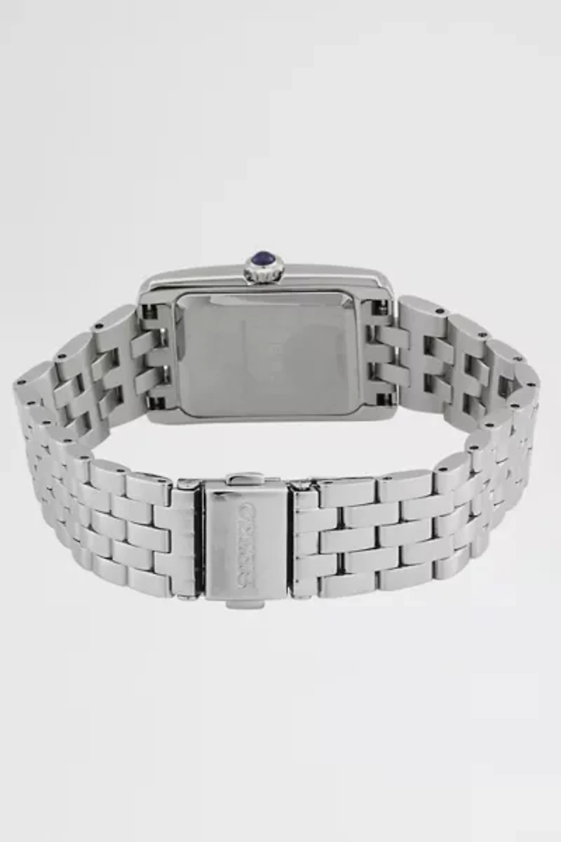 Seiko Quartz Square Face Metal Band Watch