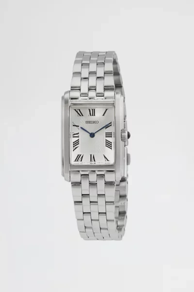 Seiko Quartz Square Face Metal Band Watch