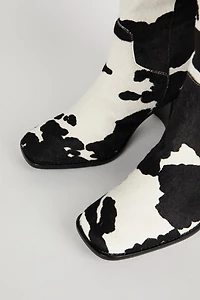 Intentionally Blank PG Cow Print Boot