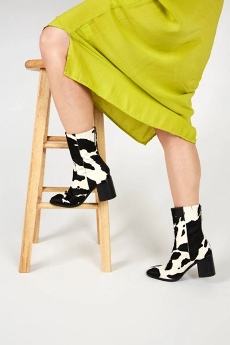 Intentionally Blank PG Cow Print Boot