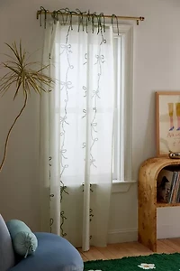 Lacey Bows Window Panel