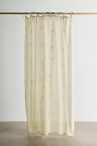 Lacey Bows Semi-Sheer Window Panel