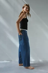 Lee Loose Crop Button Fly Ankle Jean