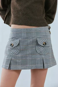 UO Jillian Pleated Micro Mini Skort