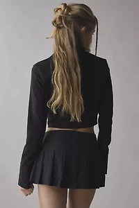 BDG Shaina Belted Linen Micro Mini Skort