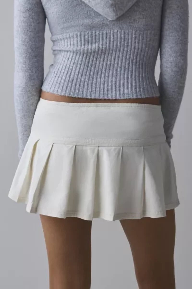 BDG Shaina Belted Linen Micro Mini Skort