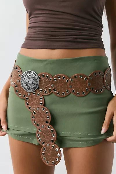 Betty Stamped Leather Western Belt