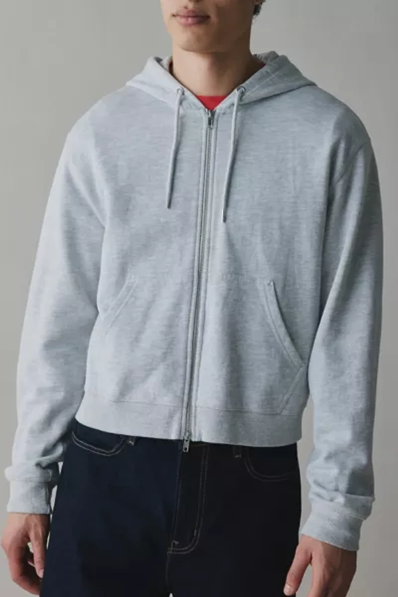 BDG Bonfire Solid Zip Hoodie Sweatshirt