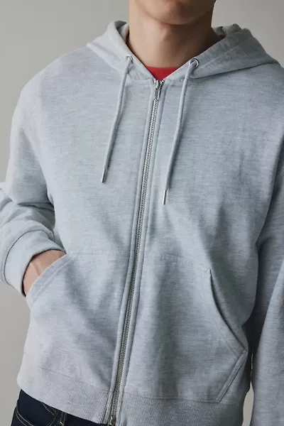 BDG Bonfire Solid Zip Hoodie Sweatshirt