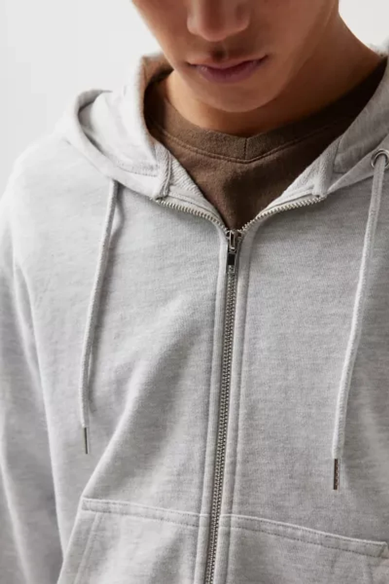BDG Bonfire Solid Zip Hoodie Sweatshirt