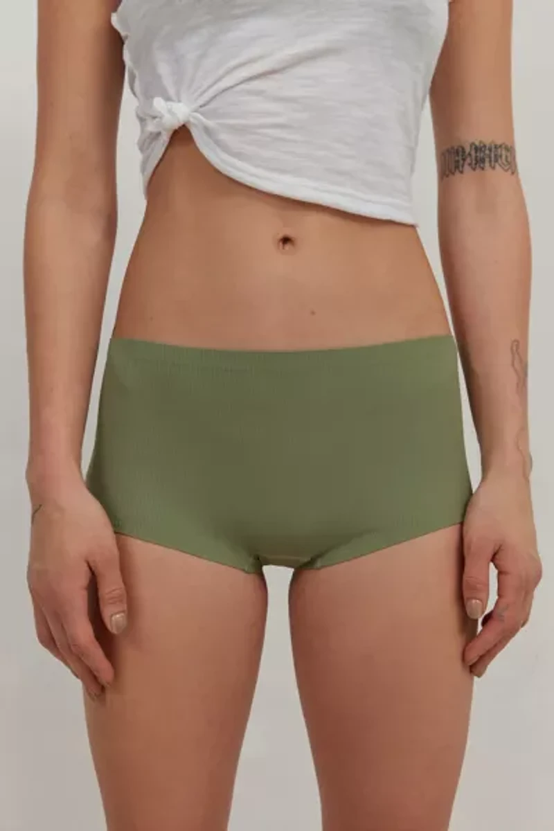 Out From Under Ribbed Base Layer Boyshort Undies