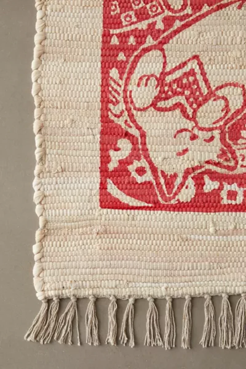 Cat Of Hearts Printed Rug
