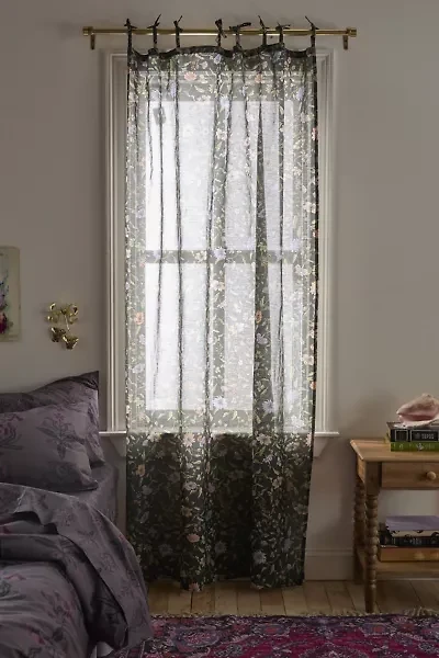 Ella Vine Floral Window Panel