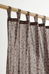 Rosebud Cotton Window Panel