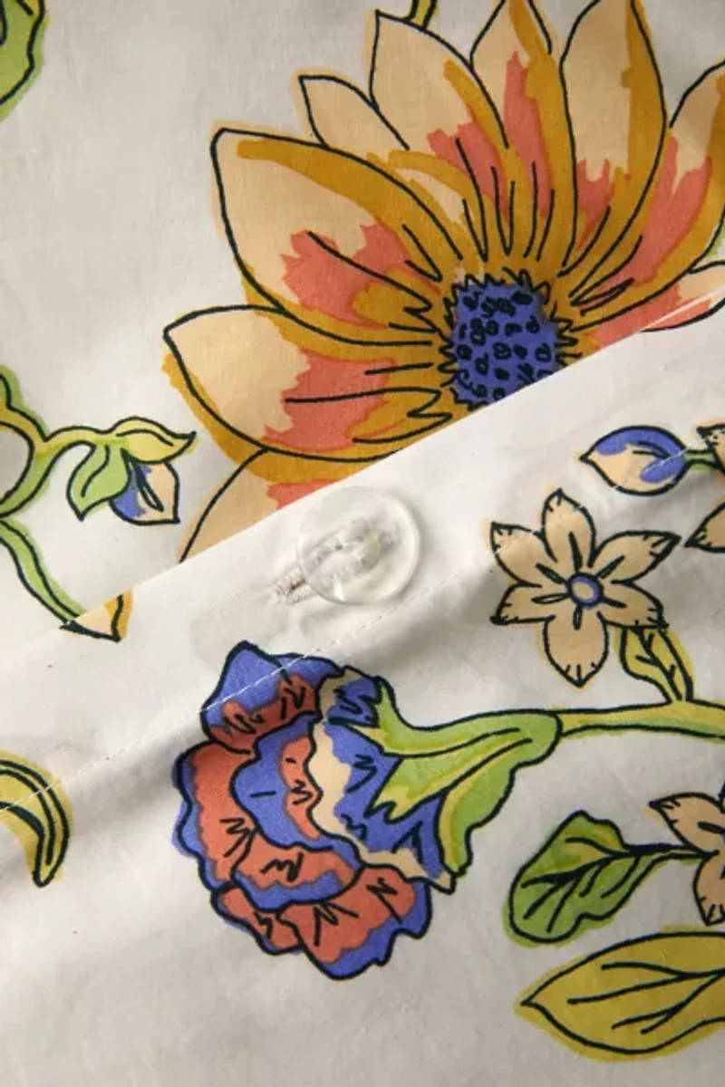 Ella Vine Floral Pattern Duvet Cover Set