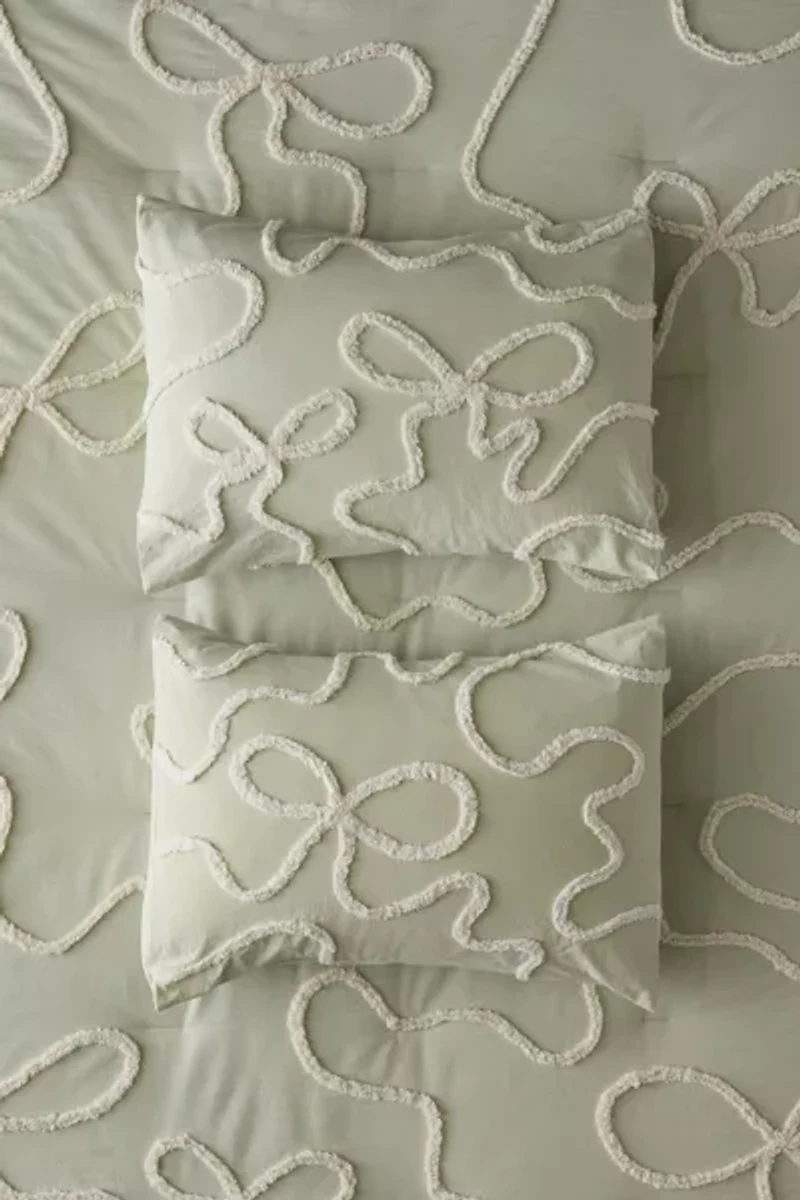 Wild Bows Tufted Cotton Sham Set