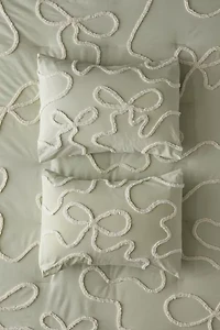 Wild Bows Tufted Cotton Sham Set