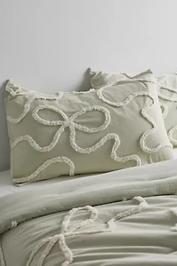 Wild Bows Tufted Cotton Sham Set