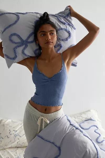 Wild Bows Tufted Cotton Sham Set