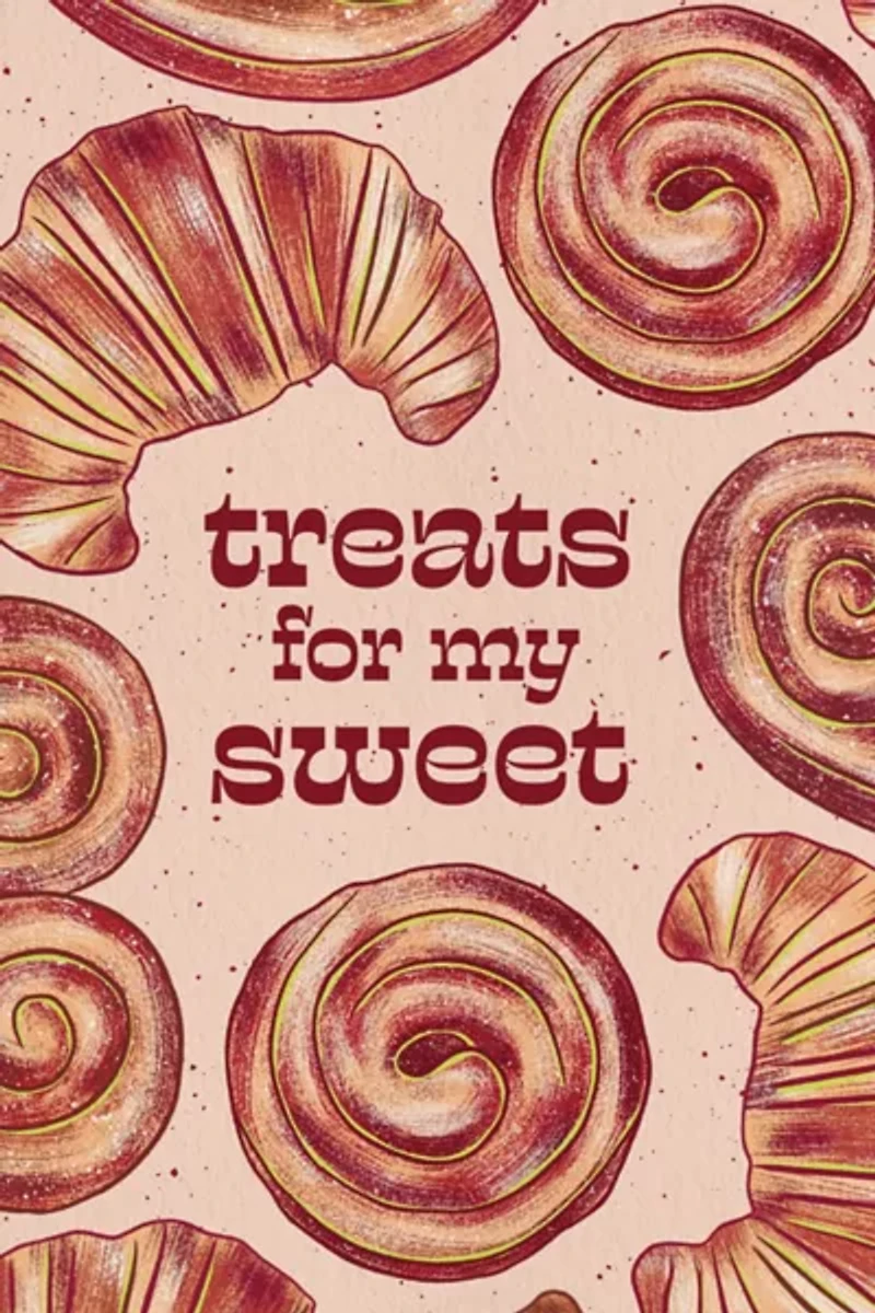 Boss Dotty Croissant Love Greeting Card