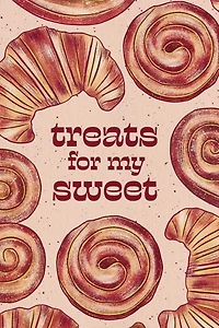 Boss Dotty Croissant Love Greeting Card