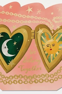 Red Cap Locket Love Greeting  Card