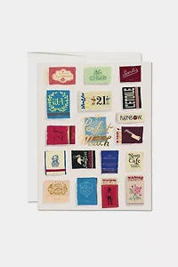 Red Cap Matches Love Greeting Card