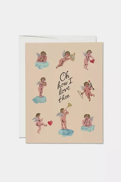 Red Cap Little Cupids Love Greeting Card
