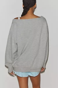 Out From Under Imani Oversized Off-The-Shoulder Sweatshirt