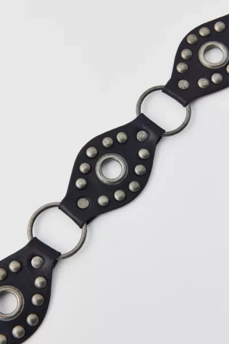 UO Studded Leather Tie Belt
