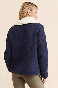 Moon River Crochet Zip-Up Jacket