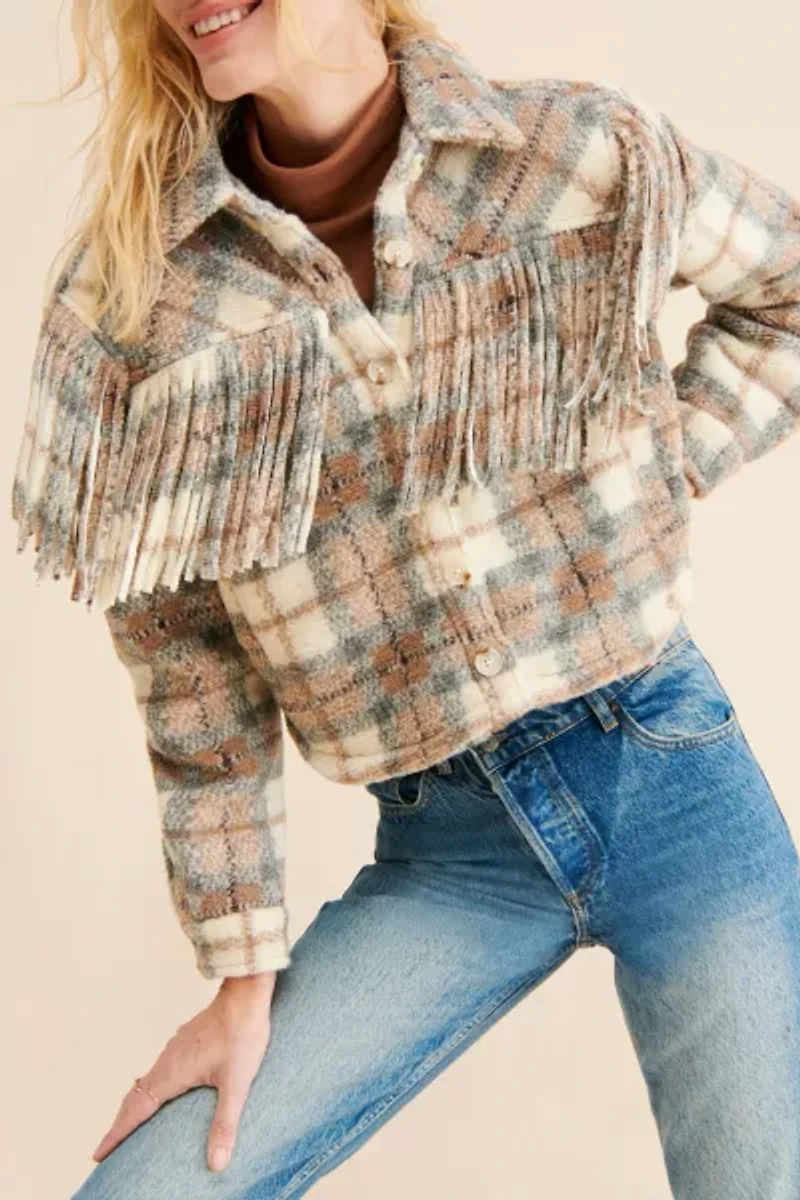 [BLANKNYC] Take Note Shirt Jacket