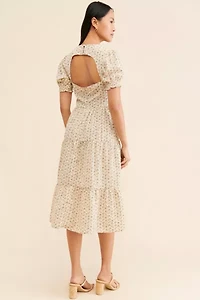 Daisy Street Tiered Cutout Midi Dress