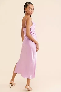 Ciebon Alicia Cowl Neck Satin Dress