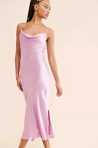 Ciebon Alicia Cowl Neck Satin Dress
