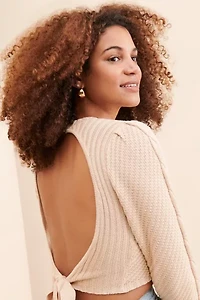 The Frolic Fabian Open-Back Sweater