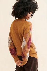 Steve Madden Lexie Plaid Cardigan